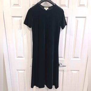 Vintage Black Velvet Dress